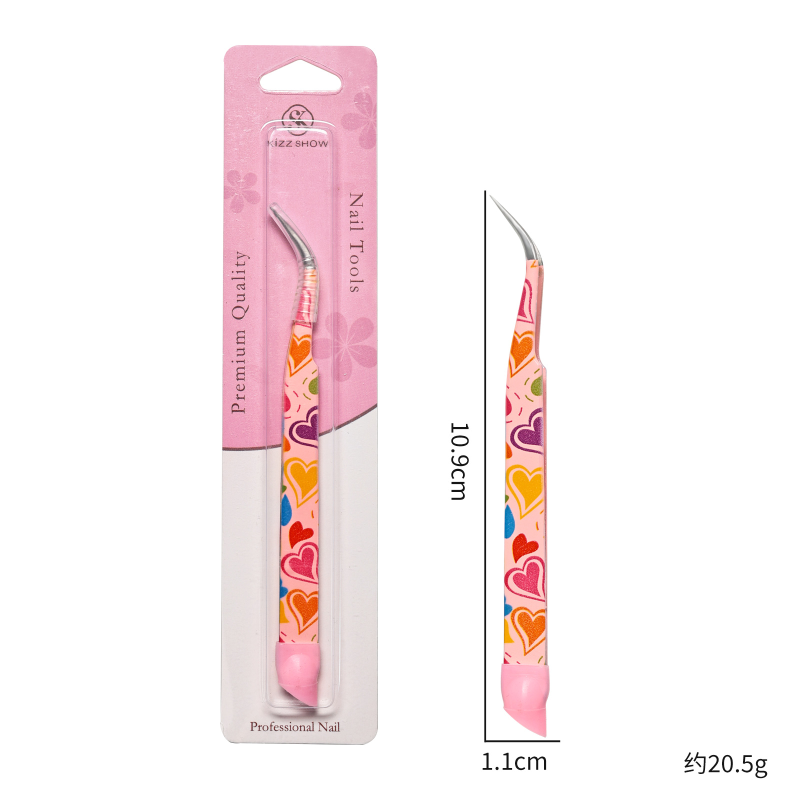 Eyelash Extension Japanese - 1/2 adet manikür çift uçlu cımbız
