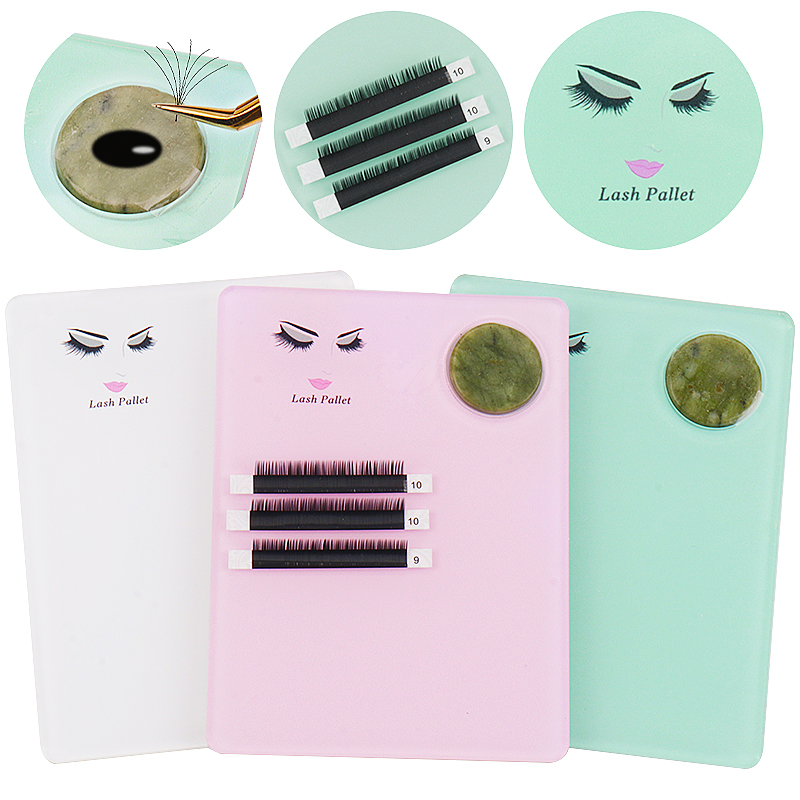 Eyelash Extension Menu - 1 adet Akrilik Yeşim Taş Kirpik