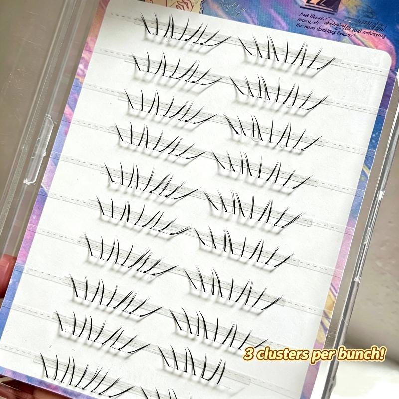 Lash Adhesive Glue - Doğal Görünümlü Alt Kirpik Demetleri Seti