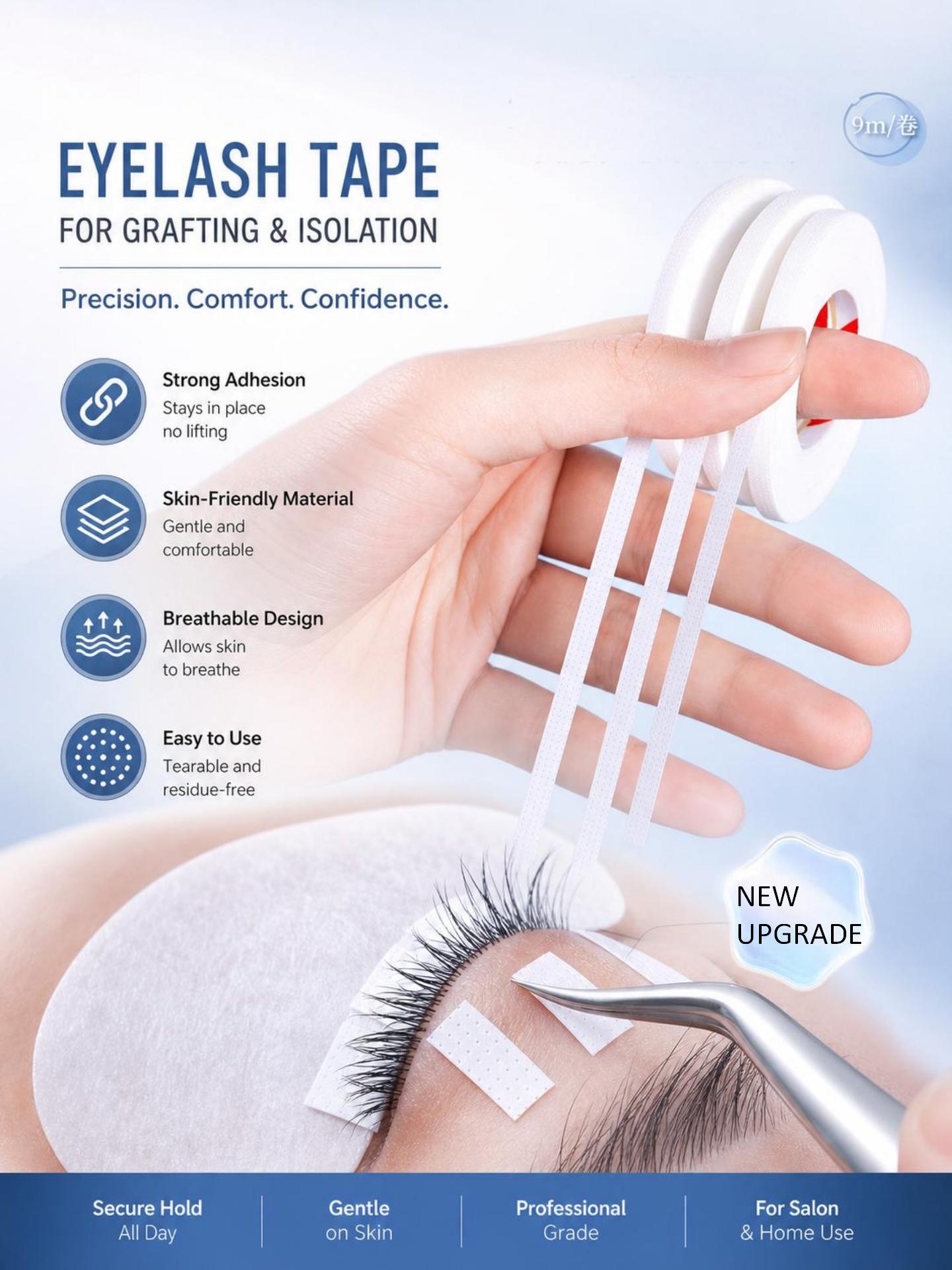 Tape Breathable Lash - 10 Rulo 0.16in Kirpik Bandı Mikro
