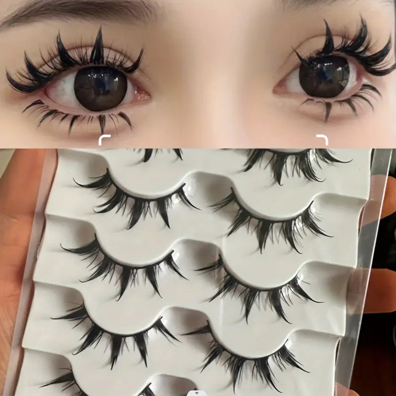 Eyelash Extension Anime Style - 5 Çift Anime Tarzı Takma Kirpik,