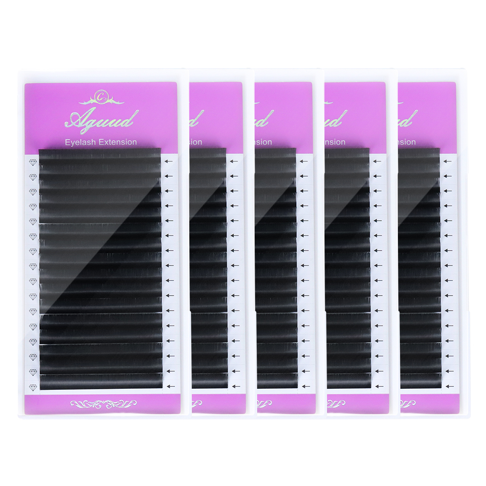 Eyelash Extension Mega Volume - AGUUD 5 tepsiler/lot YENI Süper Mat