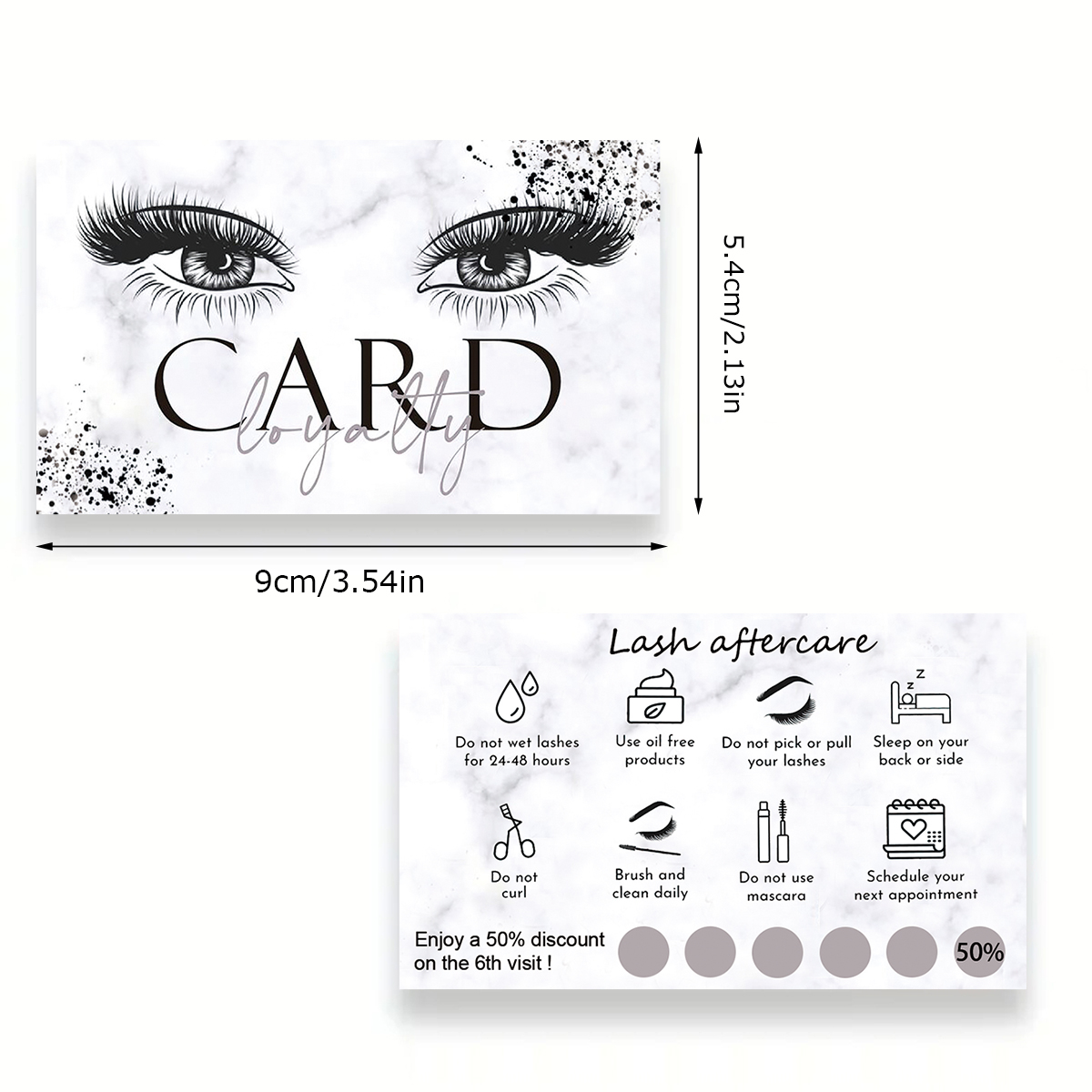 50 Adet/grup Mermer Kirpik Son - Eyelash Extension Menu incelemesi ve fiyatı
