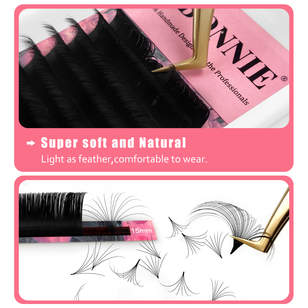 ABONNIE Mat Siyah Kolay Fan Ki - Eyelash Extension Mega Volume incelemesi ve fiyatı