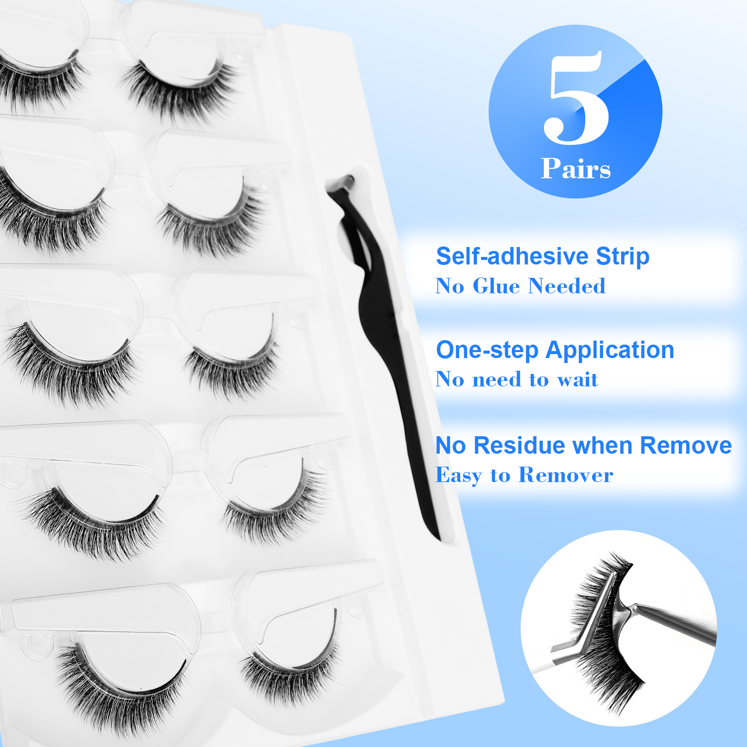5 Çift Tutkalsız Kendinden Yap - Eyelash Extension Uv Glue incelemesi ve fiyatı